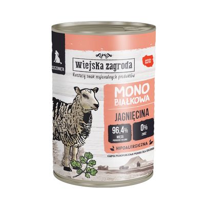 Wiejska Zagroda jagnięcina puppy 400 g × 36