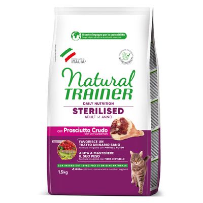 Trainer Natural Sterilised wieprzowina z surową szynką adult 1,5 kg × 2
