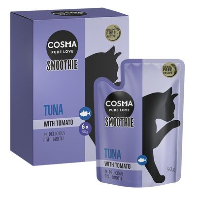 Cosma Smoothie Indoor tuńczyk z pomidorem w bulionie 50 g × 6