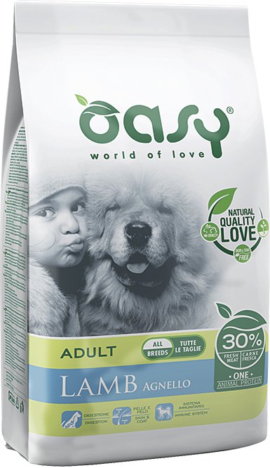 Oasy One Animal Protein jagnięcina adult średnie rasy, duże rasy 2,5 kg