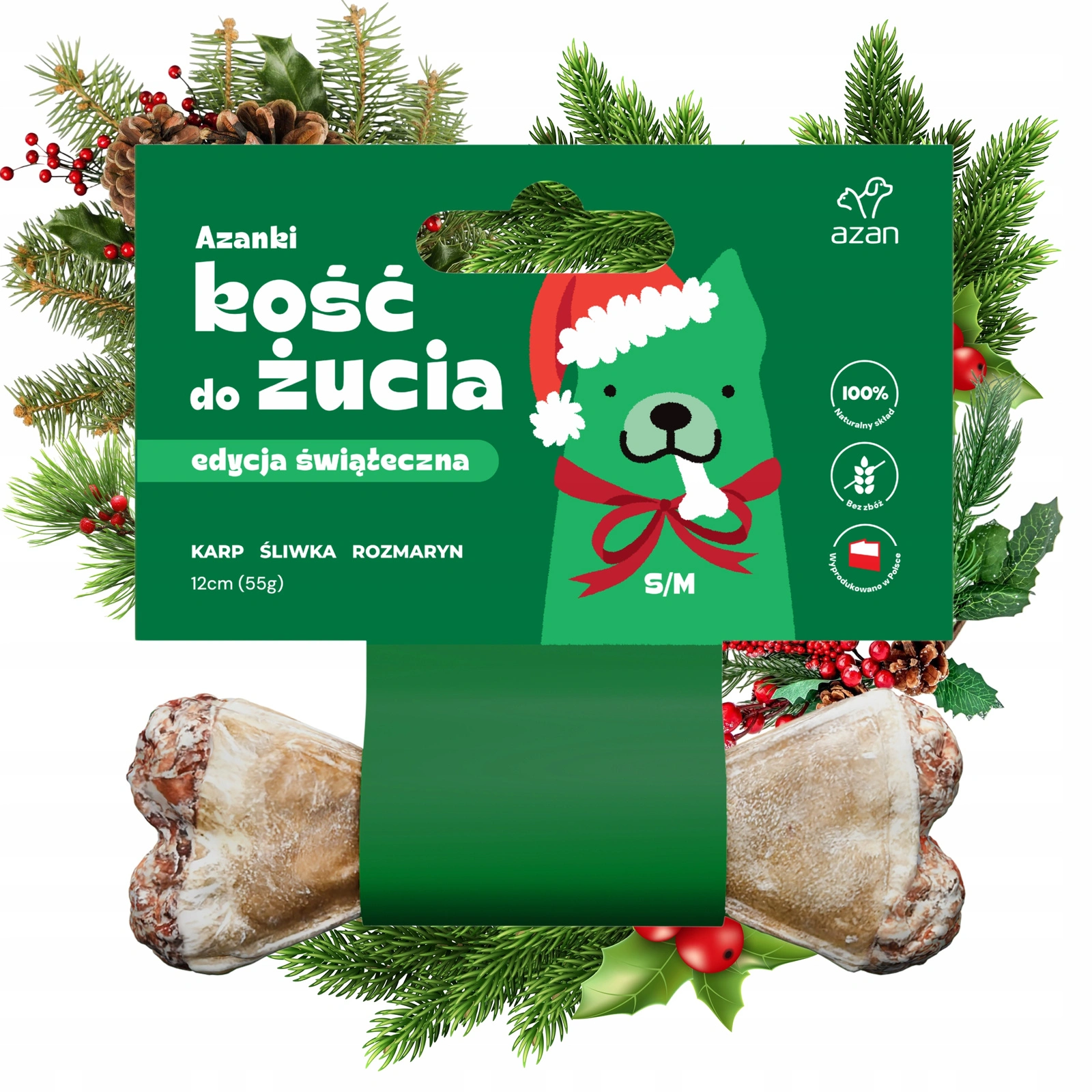 Azanki Kość Świąteczna karp 60 g