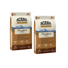 Acana Highest Protein bizon, jagnięcina, wołowina 11,4 kg × 2