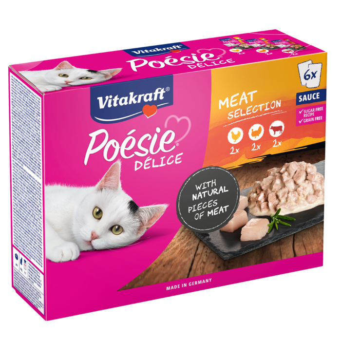 Vitakraft Poesie Deli Sauce mix smaków w sosie 85 g × 6
