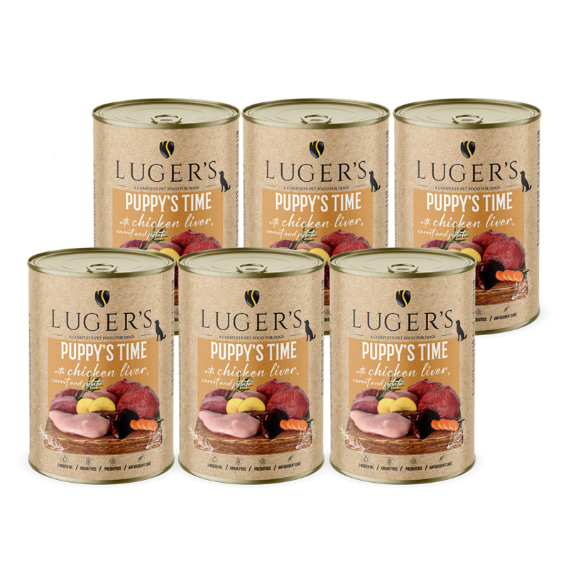 Luger's Puppy's Time kurczak puppy 400 g × 6