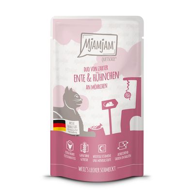 MjAMjAM Quetschie kaczka, kurczak adult 125 g × 12