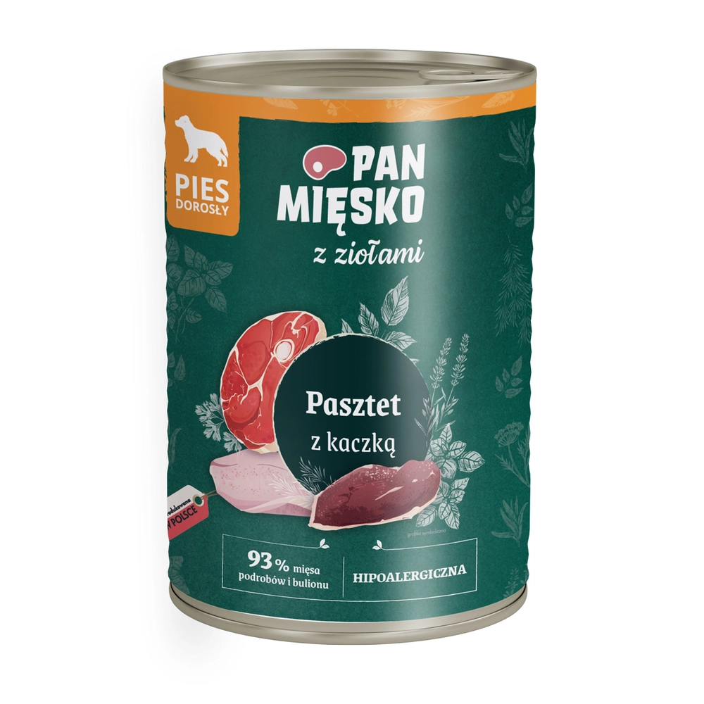Pan Mięsko z Ziołami kaczka adult 400 g