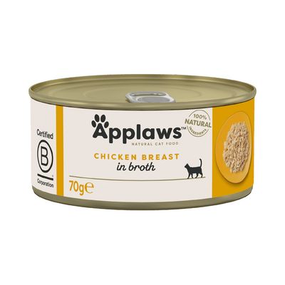 Applaws Sensitive kurczak w bulionie adult 70 g × 24