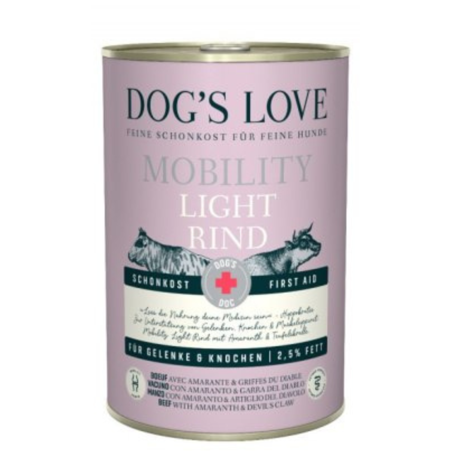 Dog's Love Mobility Light wołowina 400 g