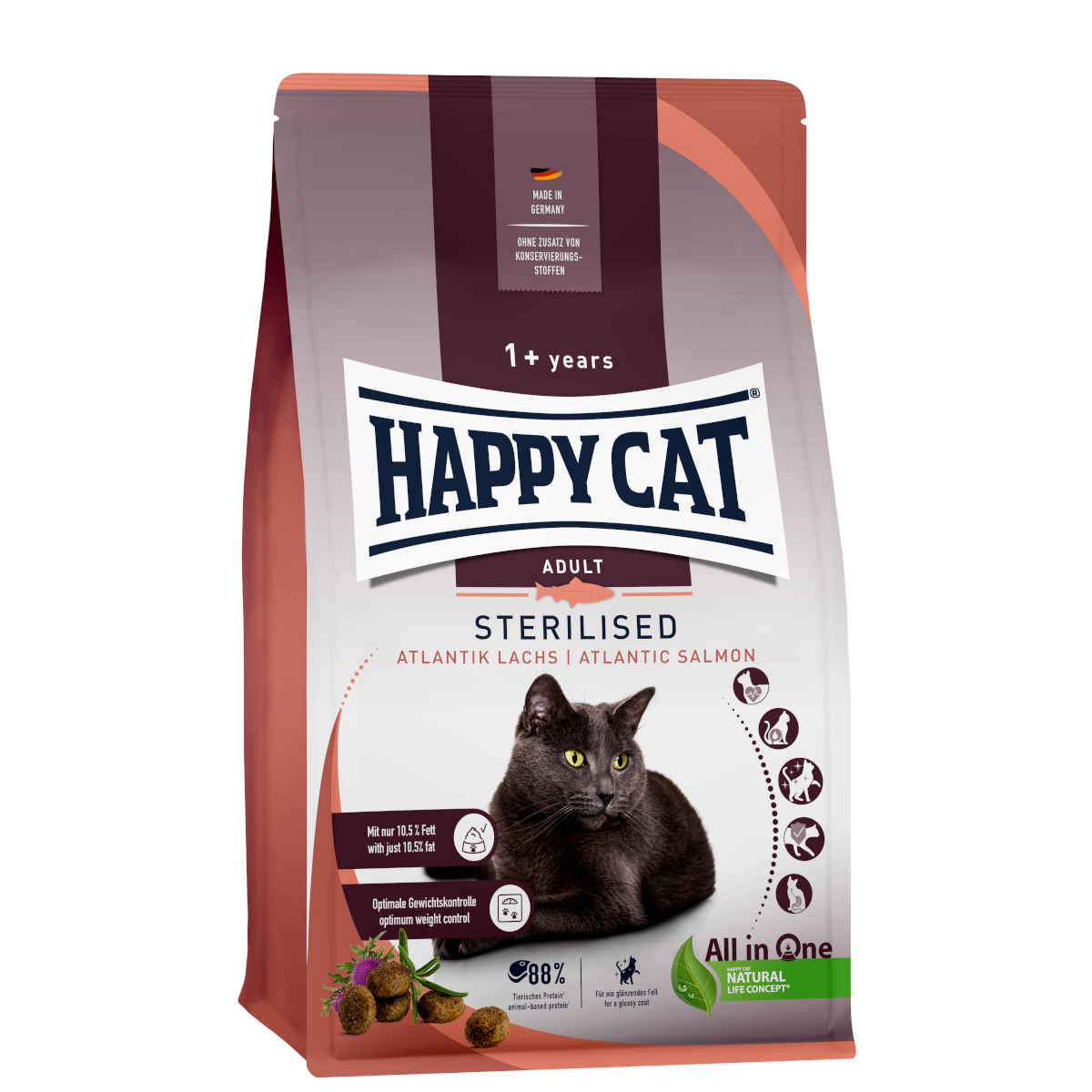 Happy Cat Sterilised łosoś adult 300 g