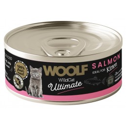Woolf WildCat Ultimate łosoś pasztet kitten 85 g