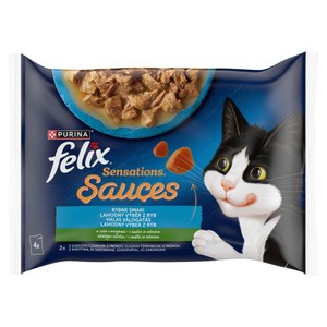 Purina Felix Sensations Sauces mix smaków w sosie 85 g × 4