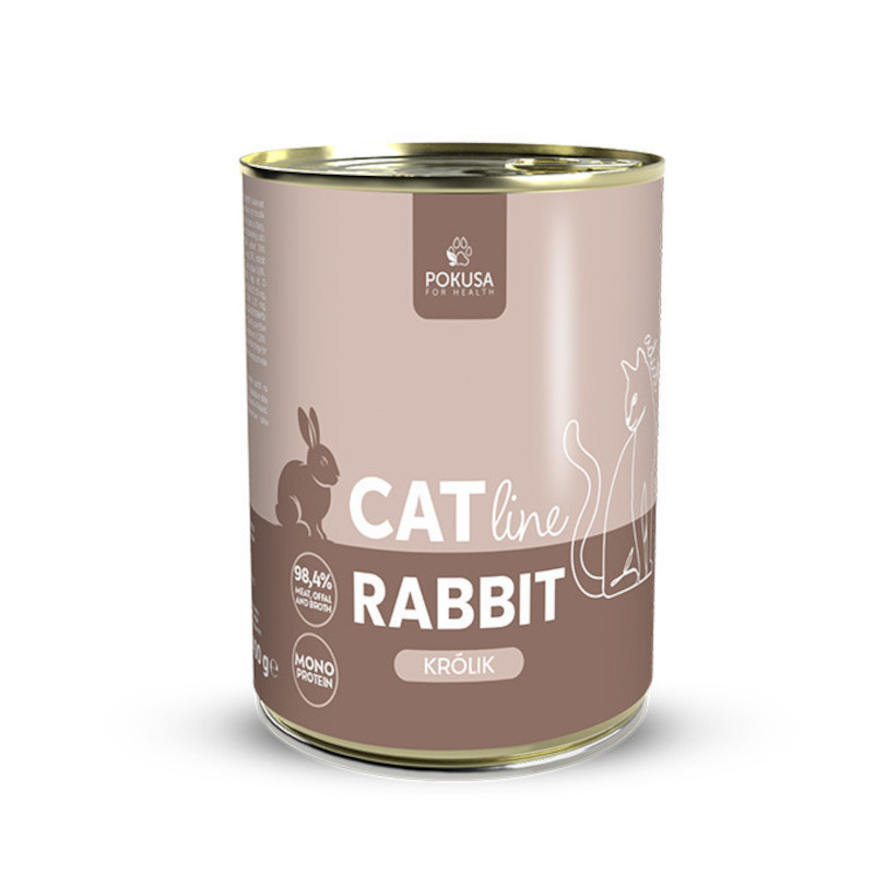 Pokusa CatLine królik adult 400 g