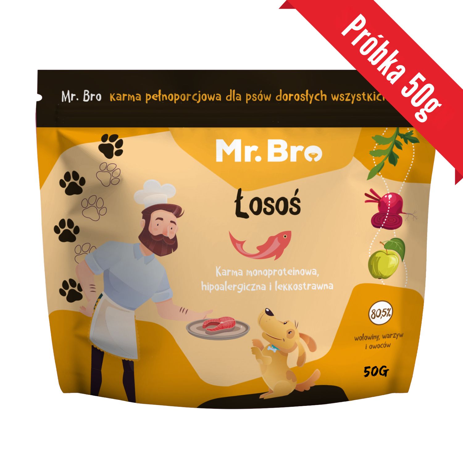 Mr. Bro łosoś adult 50 g