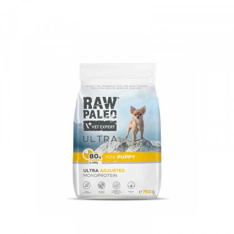 VetExpert Raw Paleo Ultra indyk puppy małe rasy 750 g