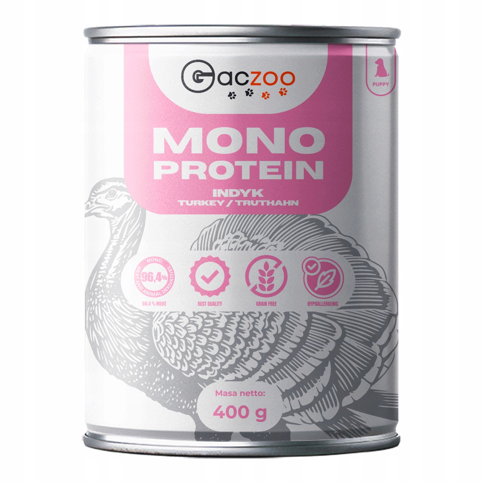 Gaczoo Mono Protein indyk puppy 400 g