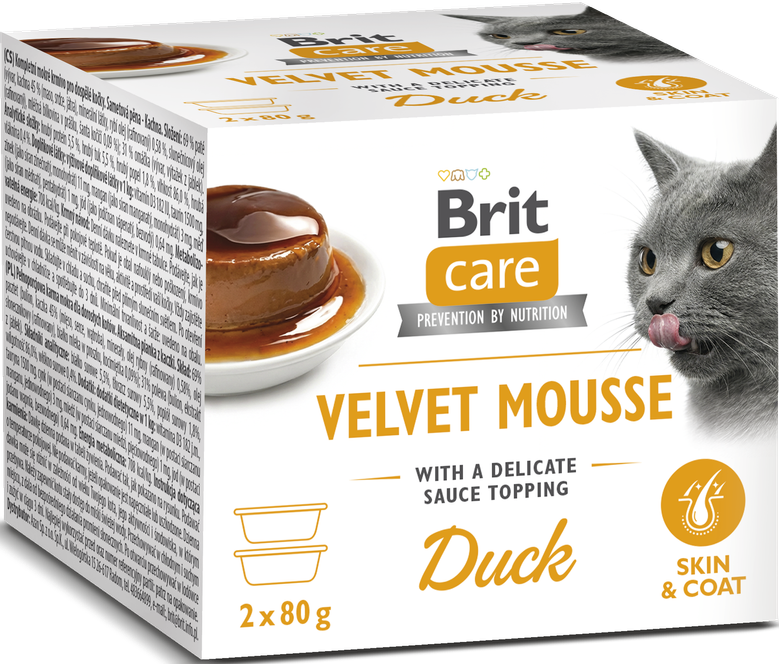 Brit Care Skin & Coat kaczka pasztet adult 80 g × 2