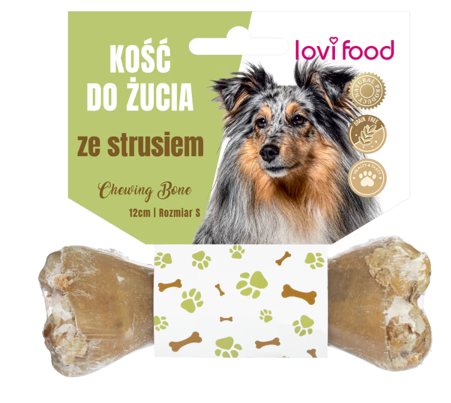 Lovi Food kość do żucia ze strusiem S