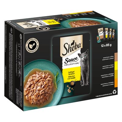 Sheba Selection mix smaków w sosie adult 85 g × 12
