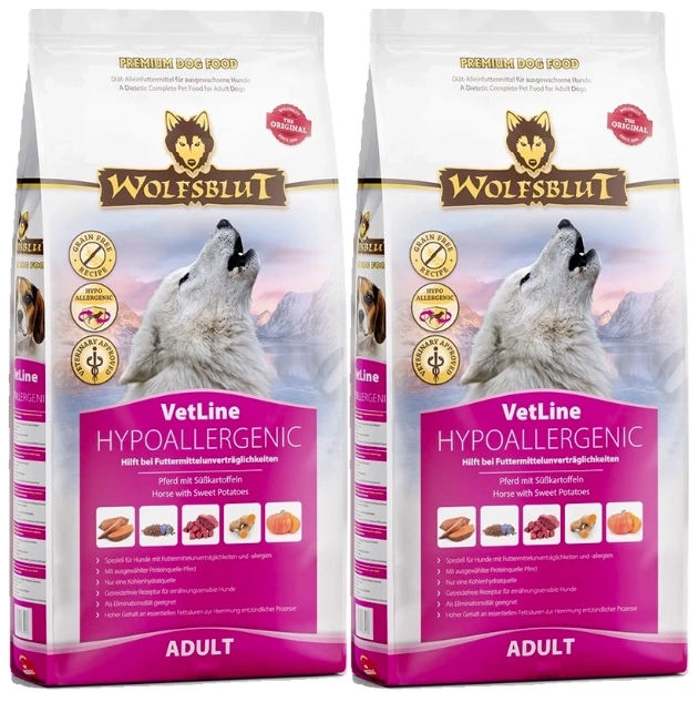 Wolfsblut VetLine konina adult 12 kg × 2