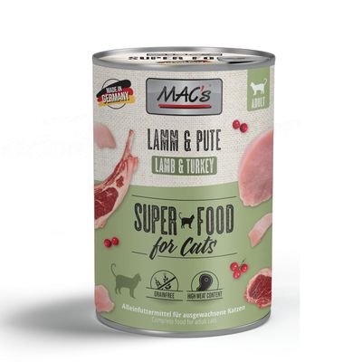 MAC's Sensitive indyk, jagnięcina 400 g × 6