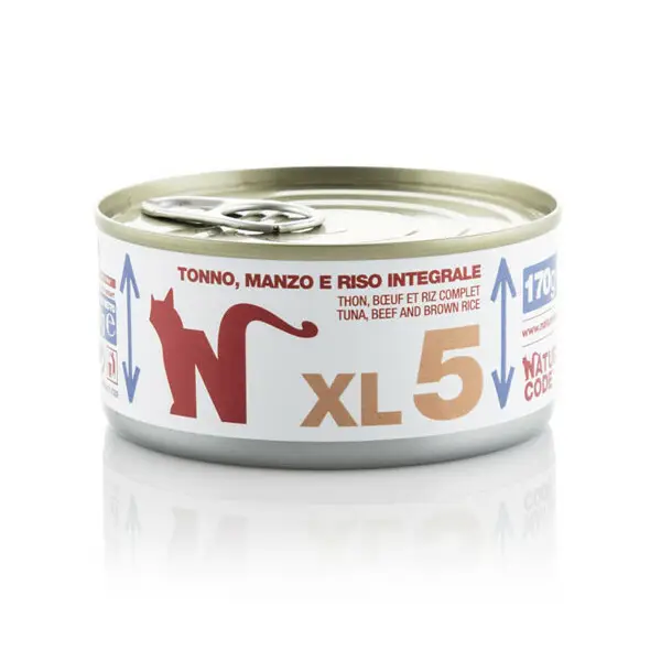 Natural Code XL5 tuńczyk, wołowina z ryżem 170 g