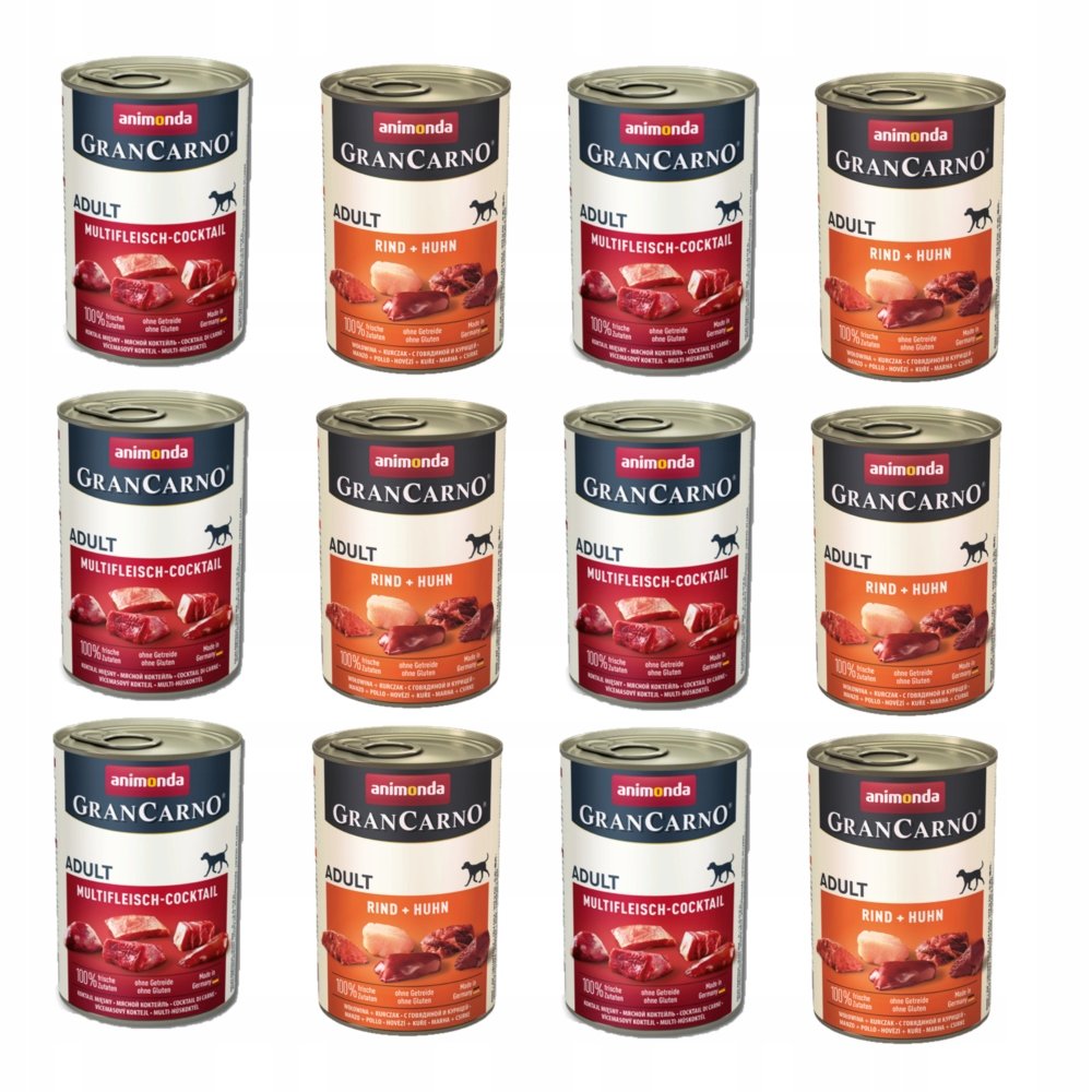 Animonda GranCarno mix smaków adult 400 g × 12