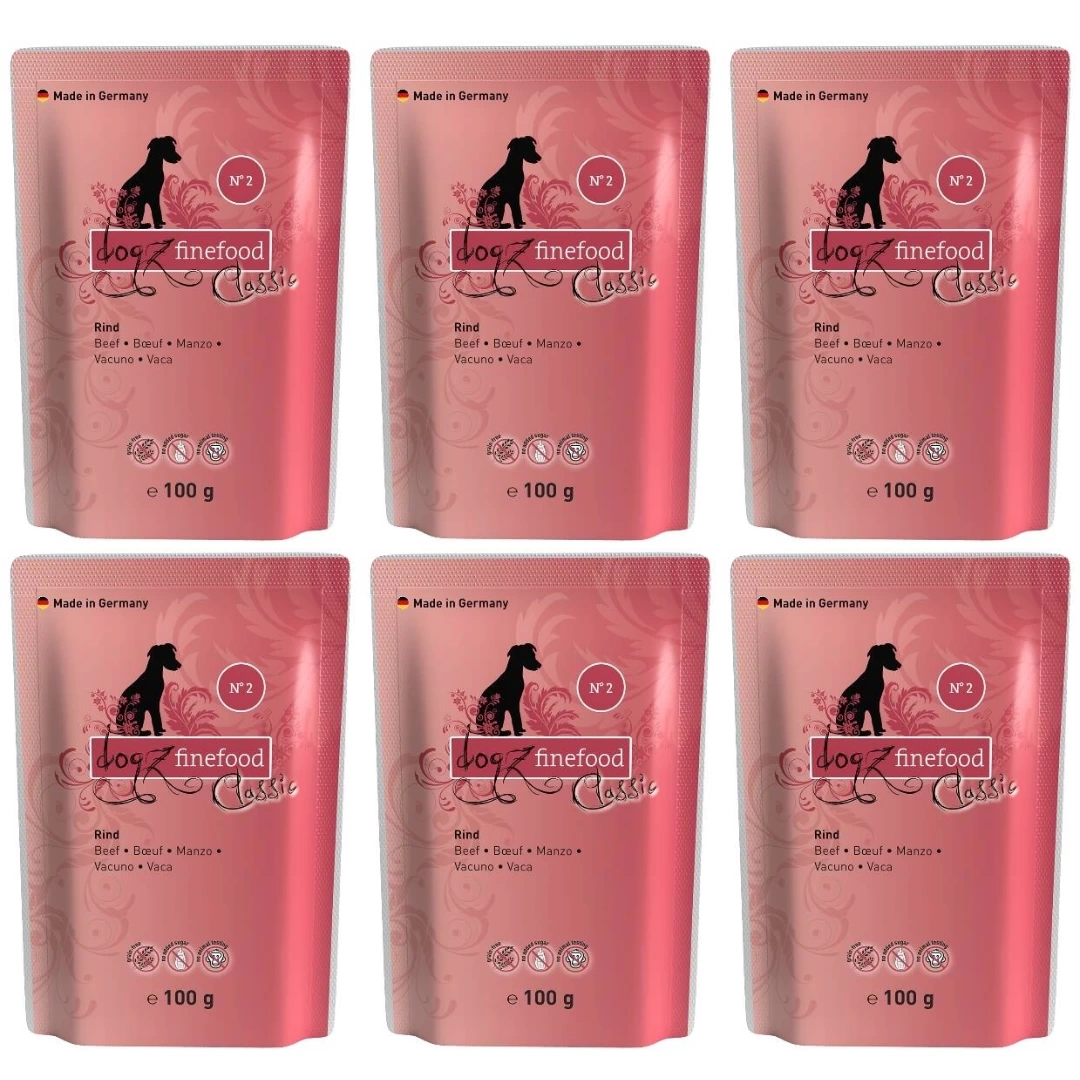 Dogz Finefood wołowina 100 g × 6