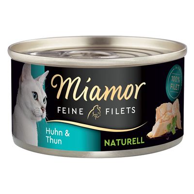 Miamor Feine Filets Sensitive kurczak, tuńczyk w bulionie 80 g × 6
