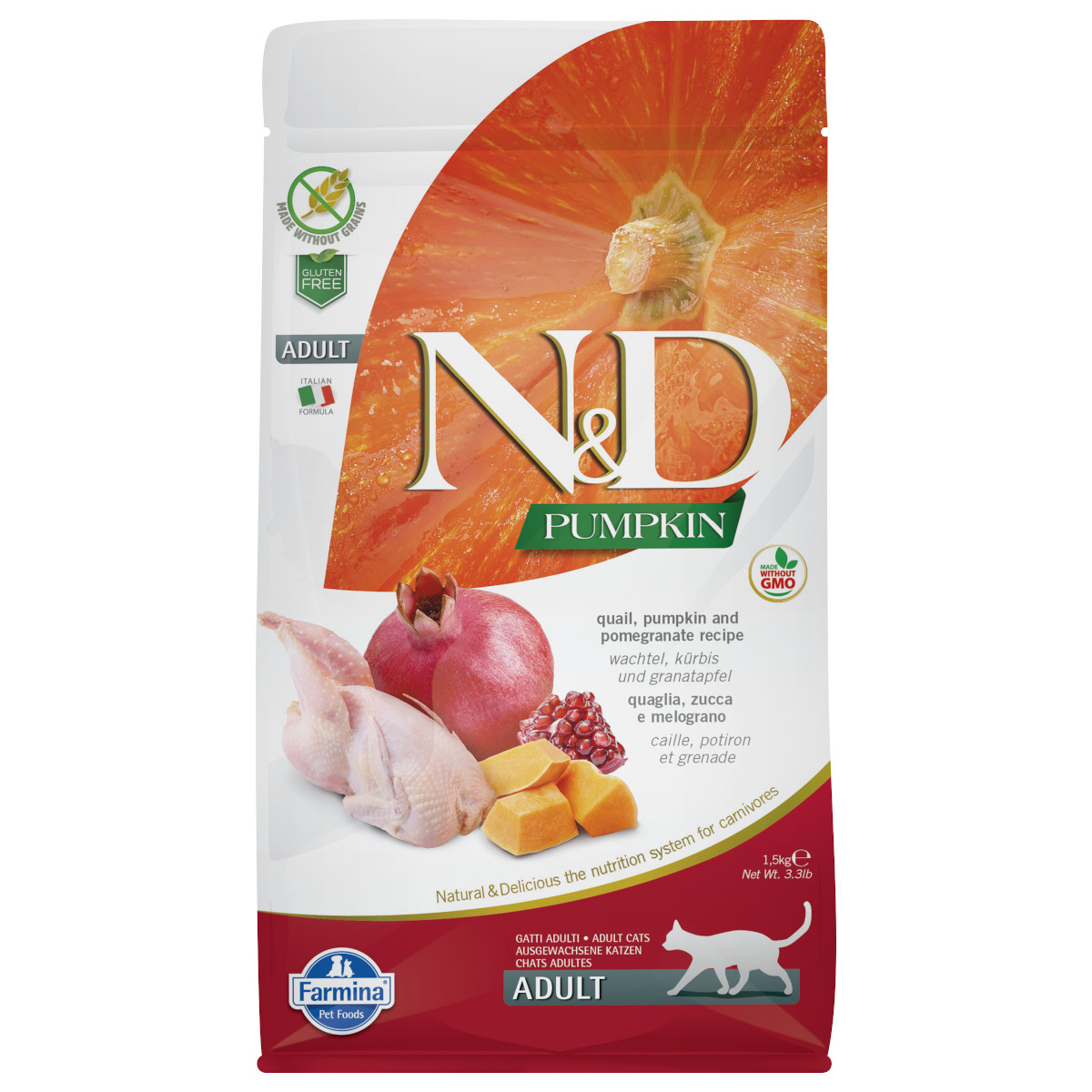 Farmina N&D Pumpkin przepiórka z dynią adult 1,5 kg