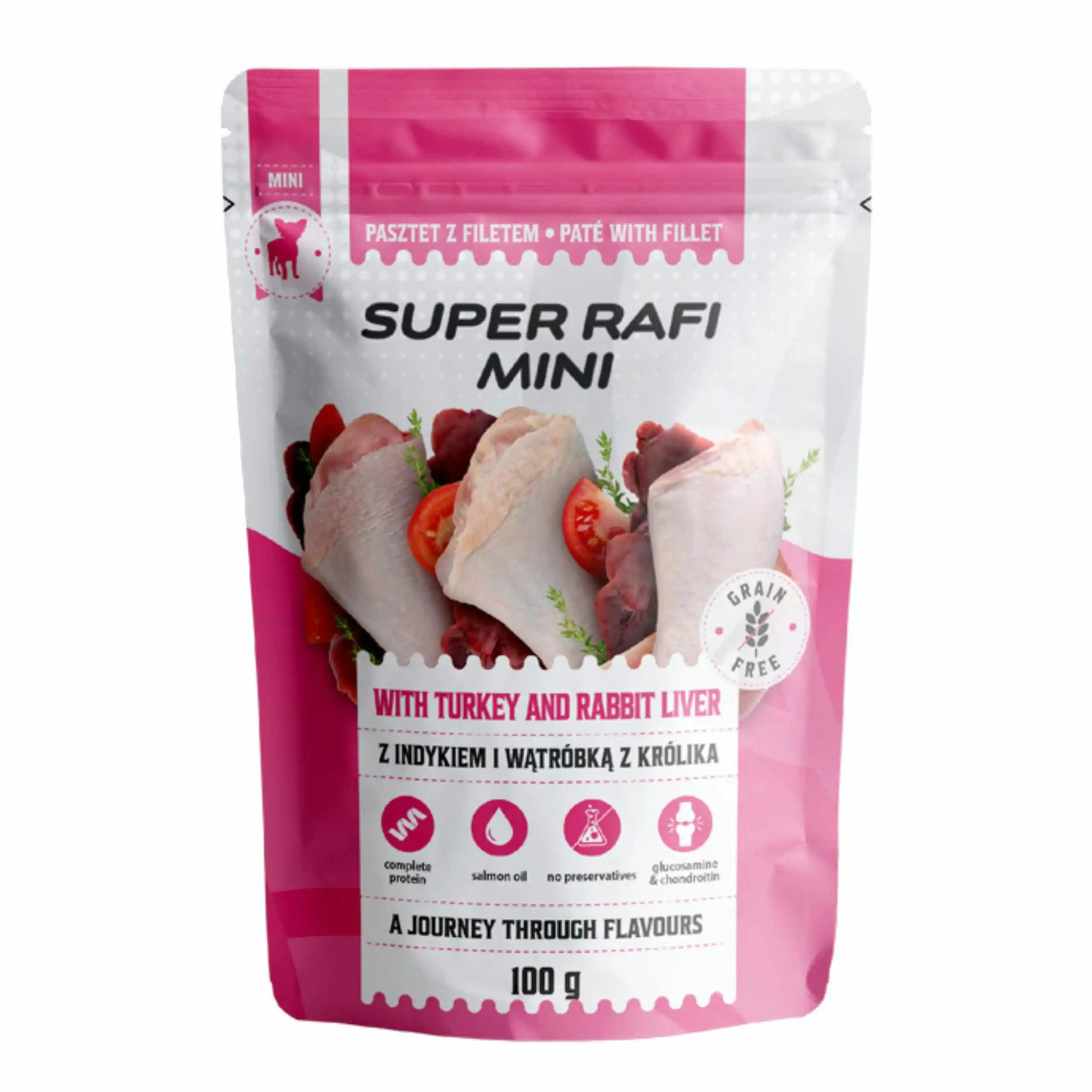 Rafi Super Rafi Mini indyk, królik adult małe rasy 100 g