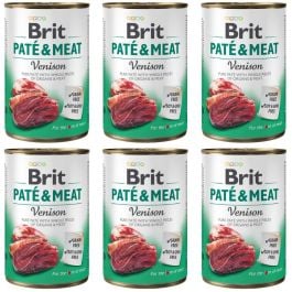 Brit Pate & Meat dziczyzna 400 g × 6
