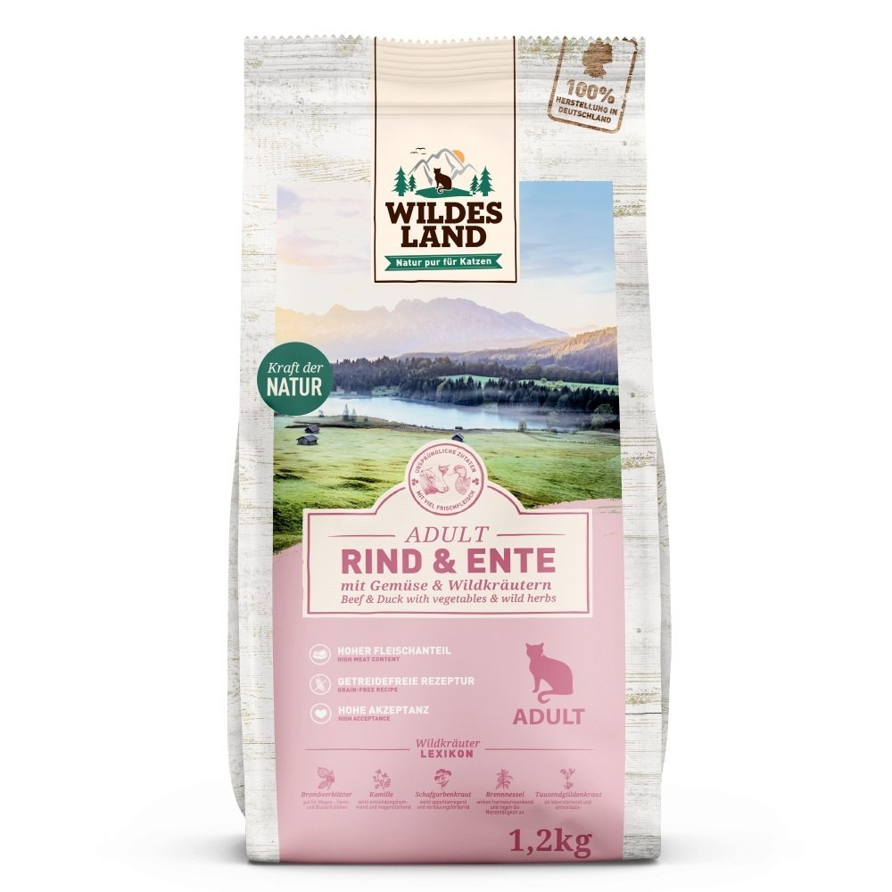 Wildes Land Classic kaczka, wołowina adult 1,2 kg