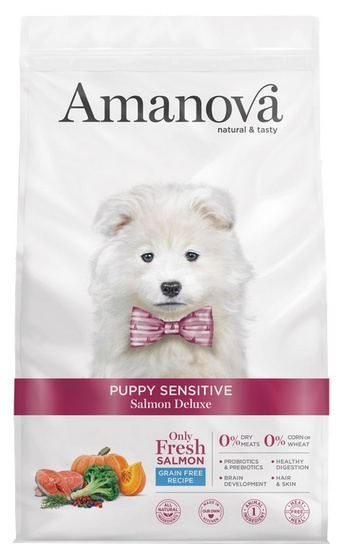 Amanova Sensitive Deluxe łosoś junior 7 kg