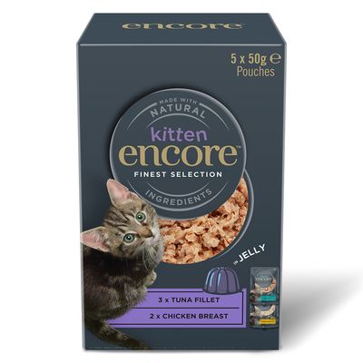 Encore Finest Selection mix smaków w galaretce kitten 50 g × 5