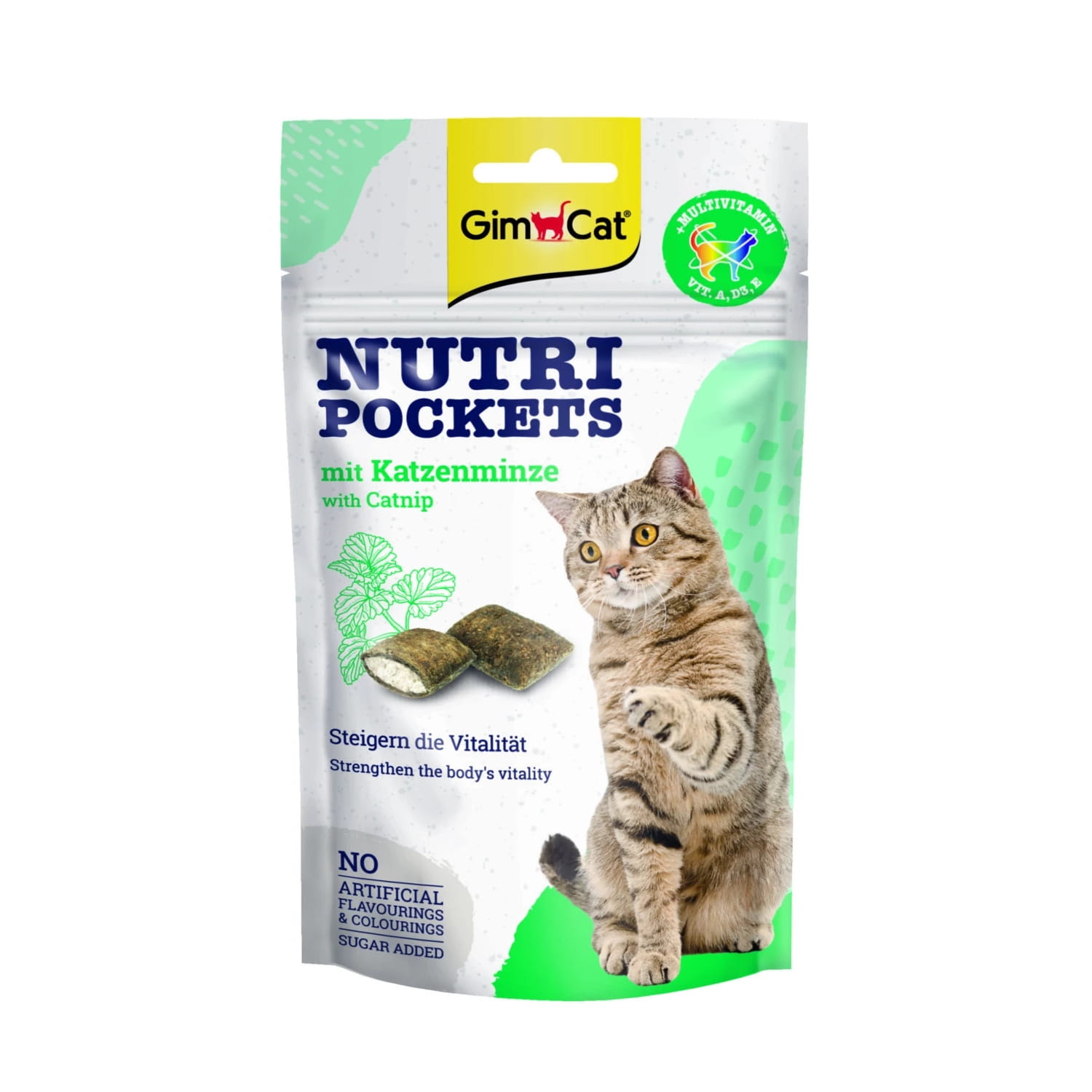 GimCat Nutri Pockets Sensitive kocimiętka 60 g