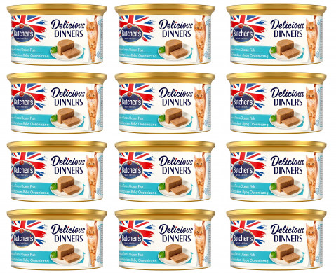 Butcher's Delicious Dinners ryby, tuńczyk pasztet adult 85 g × 12
