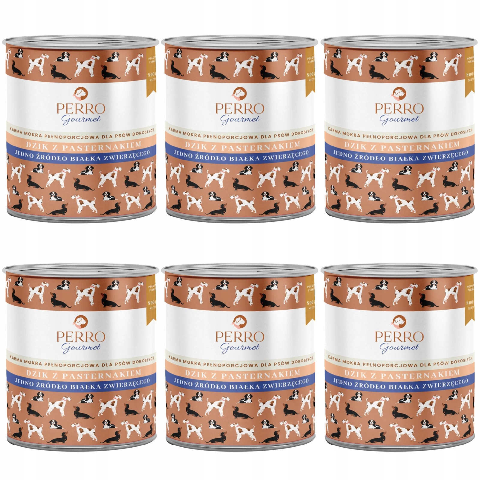 Perro Gourmet dziczyzna adult 800 g × 6