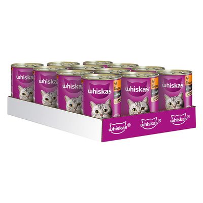 Whiskas drób w bulionie adult 400 g × 12