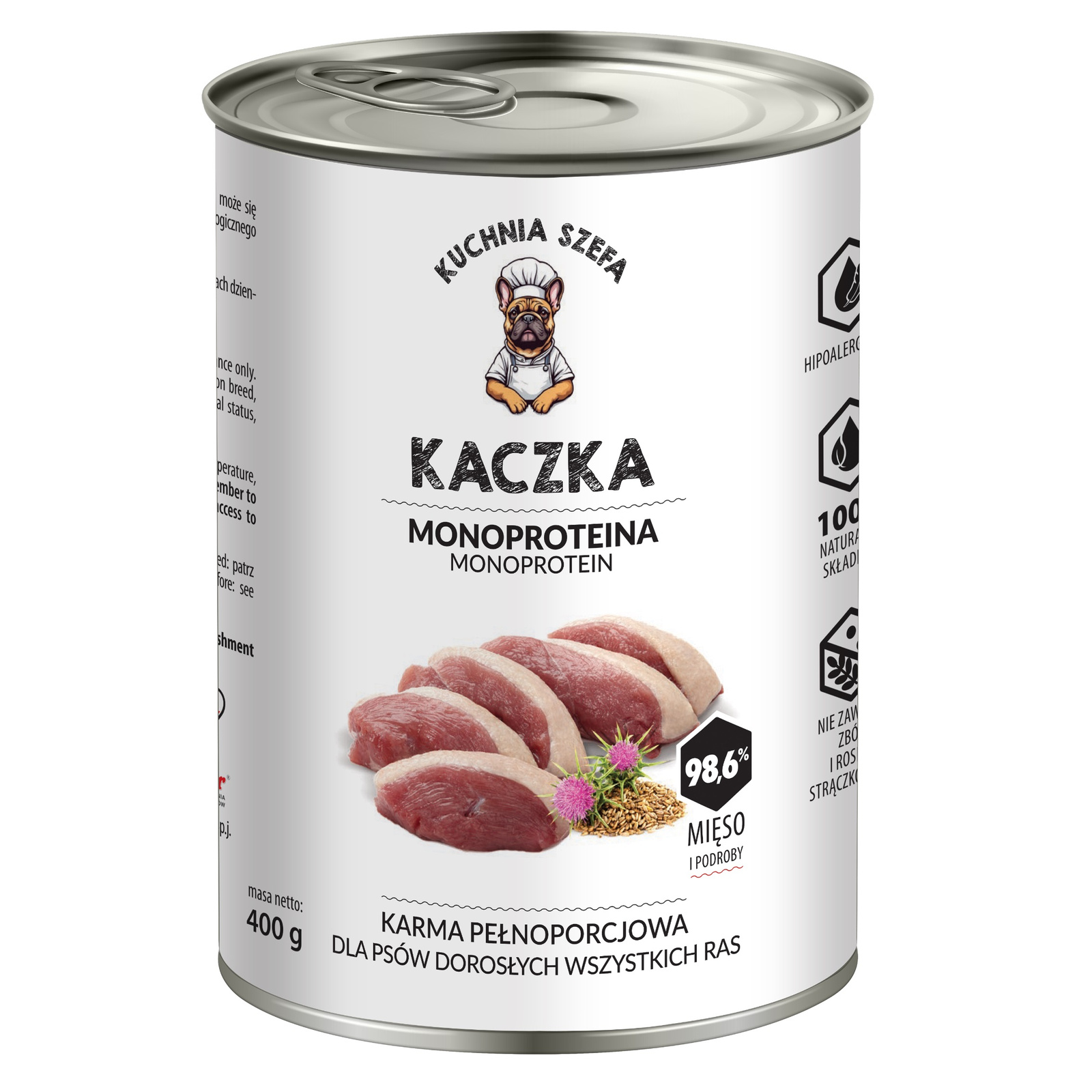 Kuchnia Szefa kaczka adult 400 g