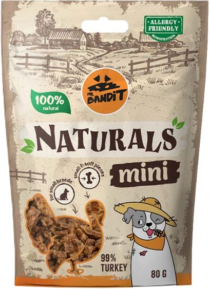 Mr. Bandit Naturals Mini indyk 80 g