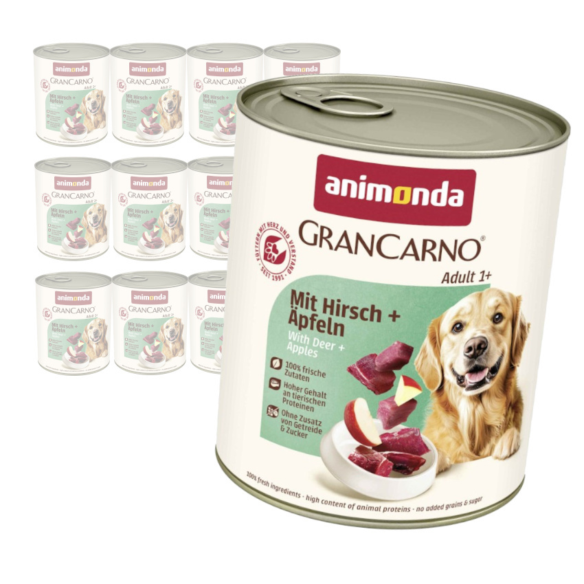 Animonda GranCarno jeleń z jabłkiem adult 800 g × 12