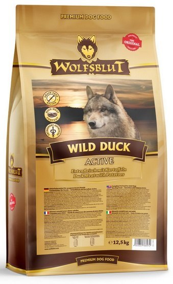 Wolfsblut Wild Duck Active kaczka z ziemniakiem adult 12,5 kg