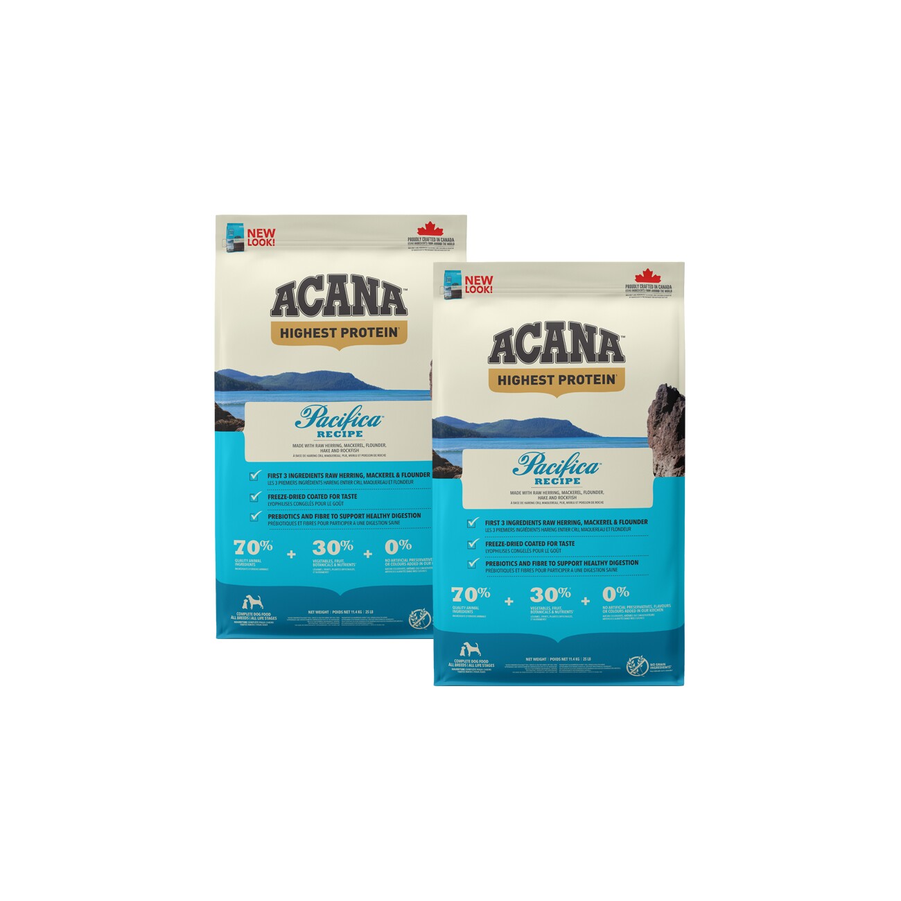Acana Highest Protein Pacifica 11.4 kg × 2