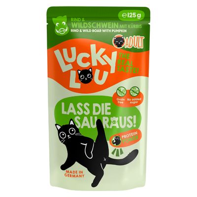 Lucky Lou dziczyzna, wołowina adult 125 g × 16