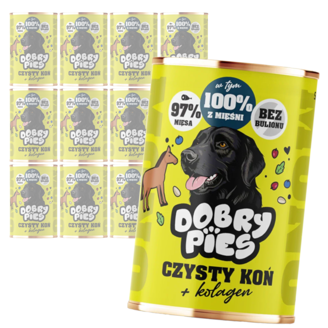 Dobry Pies Mono konina adult 400 g × 12