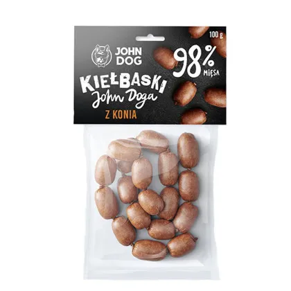 John Dog kiełbaski konina 100 g