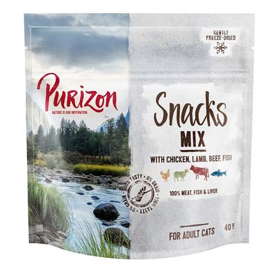 Purizon Snacks mix smaków 40 g × 3