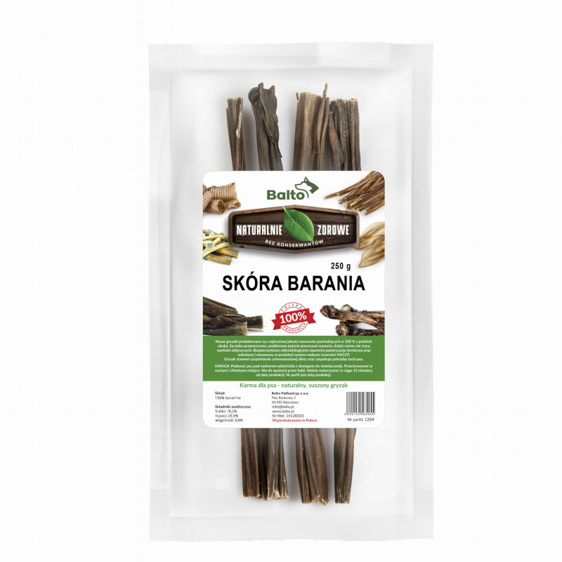 Balto skóra barania długa 2 szt
