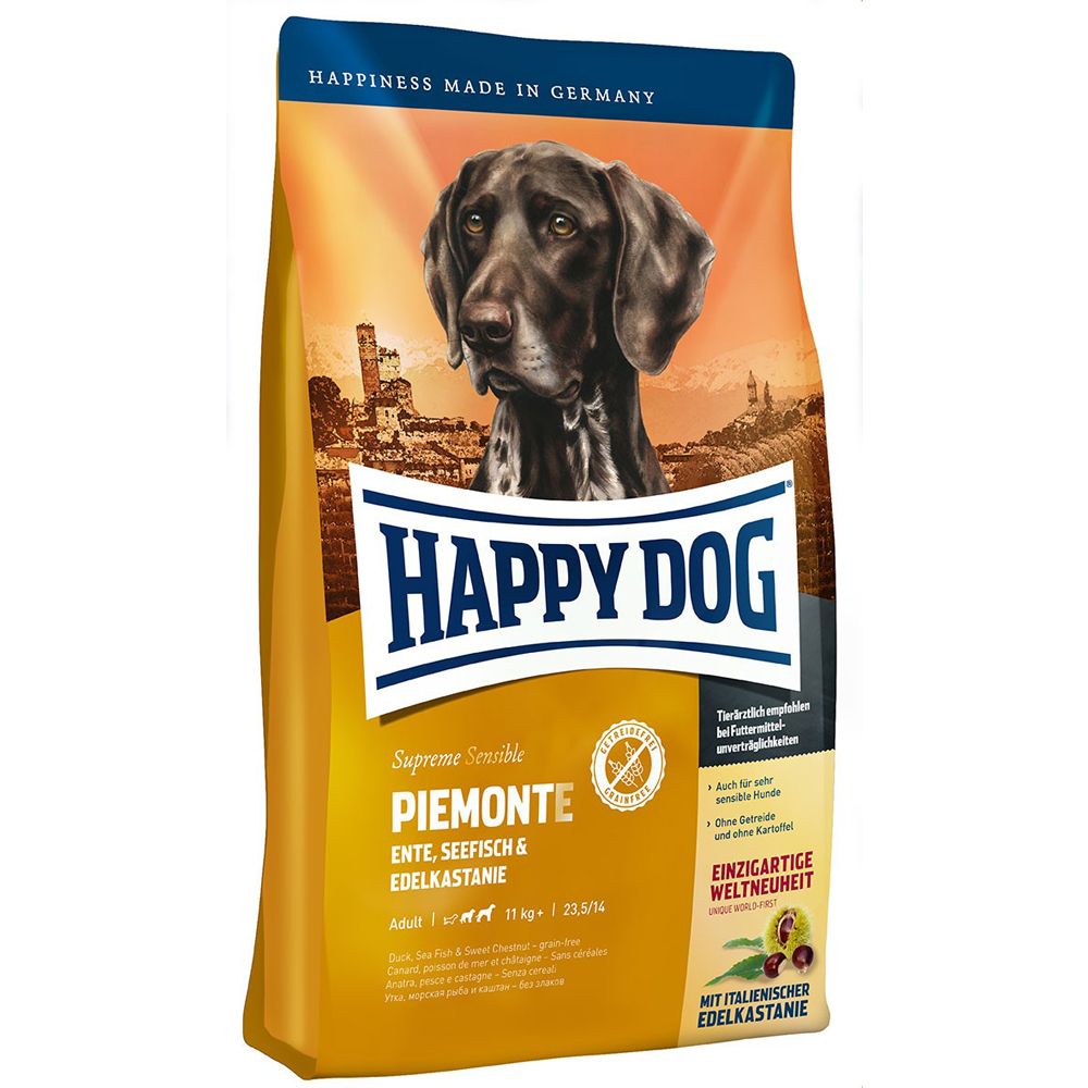 Happy Dog Supreme Piemonte kaczka, ryba morska 300 g