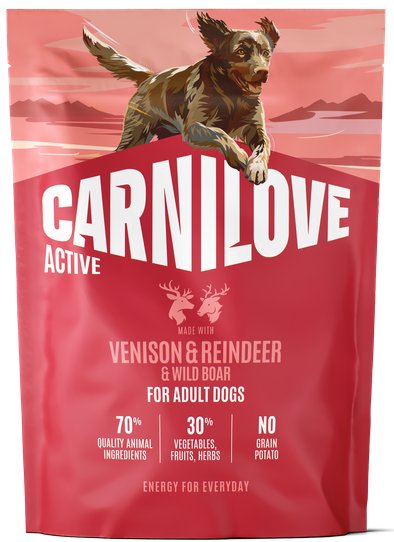 Carnilove Active dziczyzna, renifer, dzik adult 1,5 kg